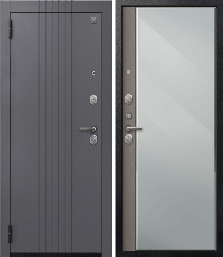 Центурион SEZAM А-12/1 Черный муар+Кашемир графит-Софт ясень грей (зеркало)